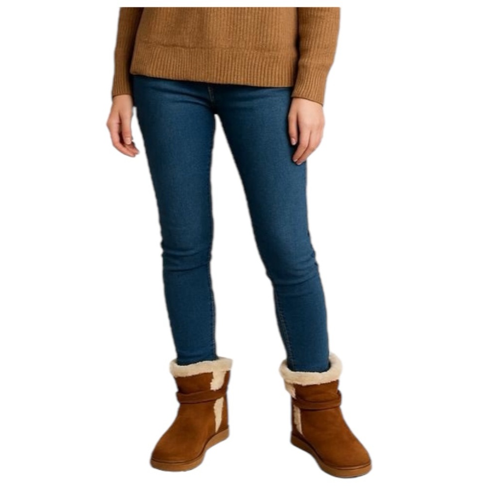 MICHAEL Michael Kors Chestnut Brown Suede Shearling Cuff Ankle Boots
